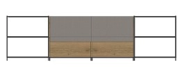 Een Treinbank Flexwall 2 OH 160x85x43cm gestoffeerd koop je bij Meubels and More